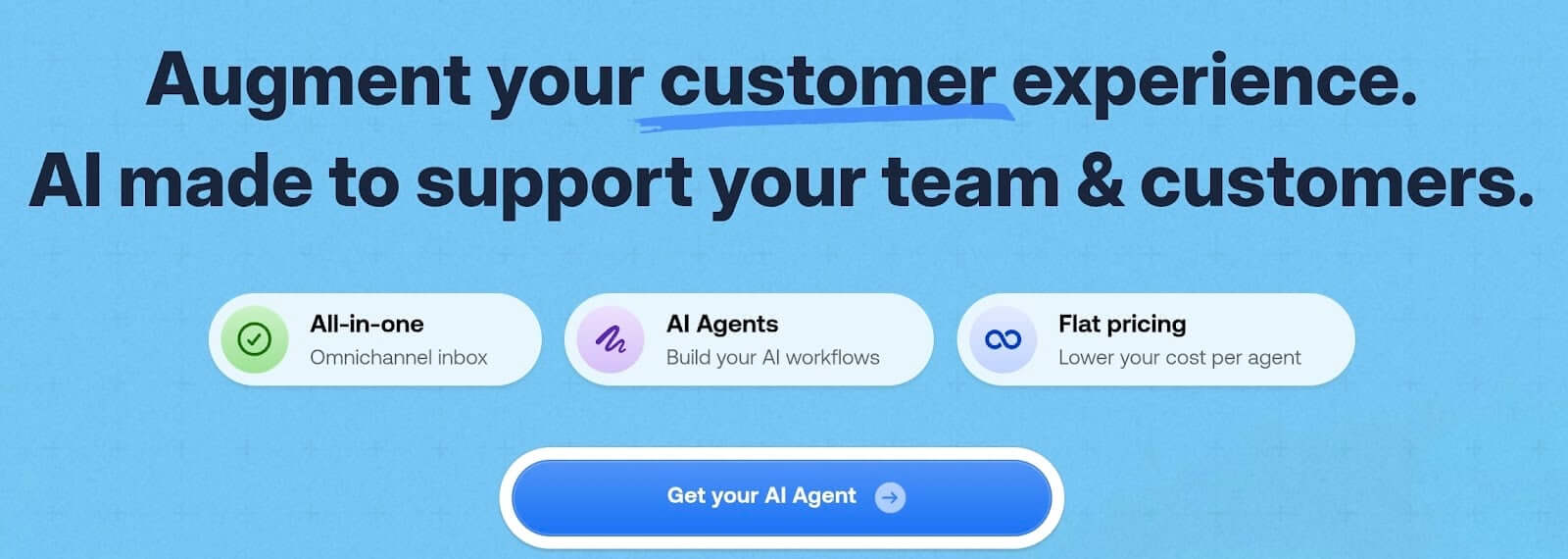 Crisp shared inbox with the Hugo AI agent handling FAQs