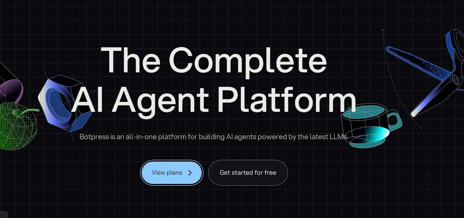 Botpress generative AI studio for building custom LLM-native agents