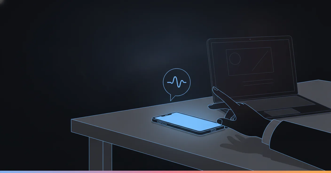Human handoff in a chatbot script: escalation as a designed exit, not a failure A phone lighting up on a staff member’s desk at the moment a conversation is handed to them
