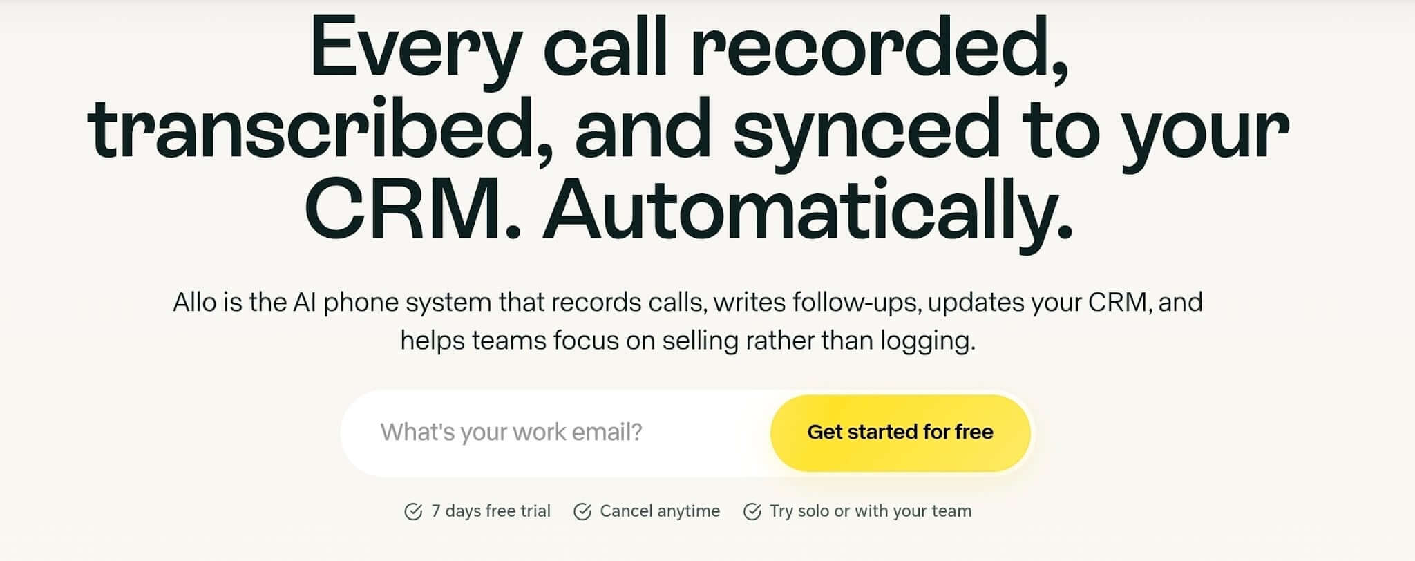 Allo mobile receptionist app for owners running a business from their phone